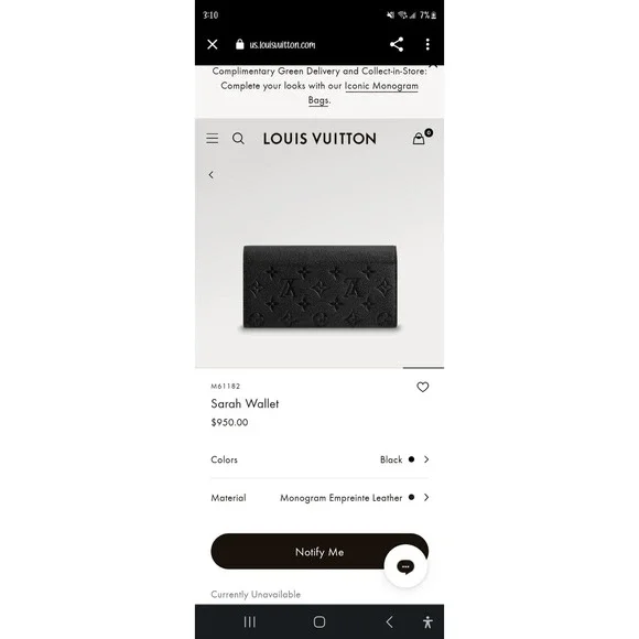 Authentic Louis Vuitton Sarah wallet - Picture 12 of 12